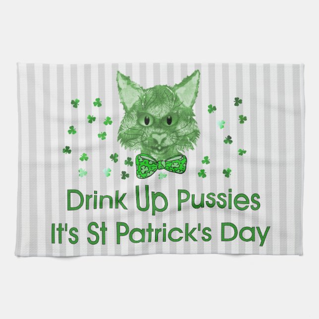 St patrick's dayScrapperkatt Kökshandduk (Horisontell)