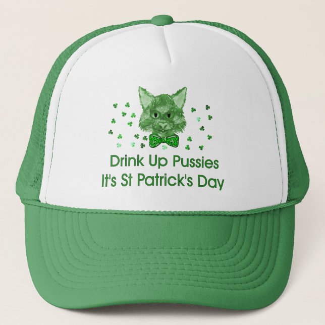 St patrick's dayScrapperkatt Truckerkeps (Framsida)