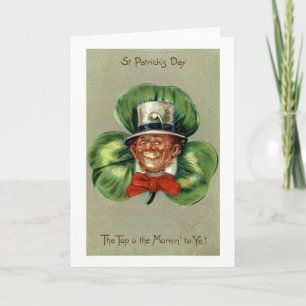 St patrick's daytrollRepro vintage 1908 Kort