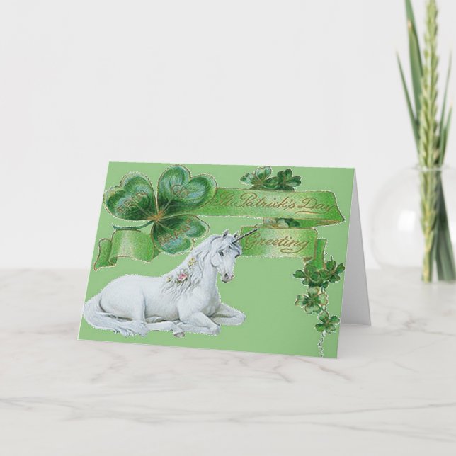 St patrick's dayUnicorn Kort (Framsida)