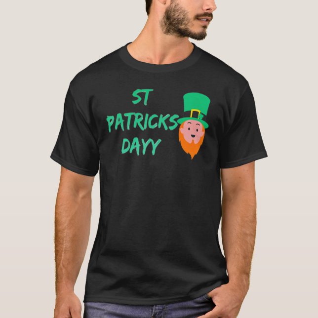 St Patricks Dayy Manar Småbarn Sleeve Funny T Shirt (Framsida)