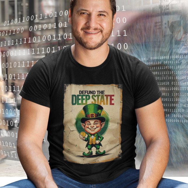 St Patricks Defund The Deep State FBI Surveillance T Shirt (Skapare uppladdad)