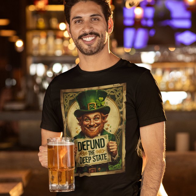 St Patricks Defund The Deep State FBI Surveillance T Shirt (Skapare uppladdad)