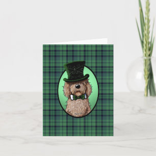 St. Patrick's Doodle Hund Card Helgkort