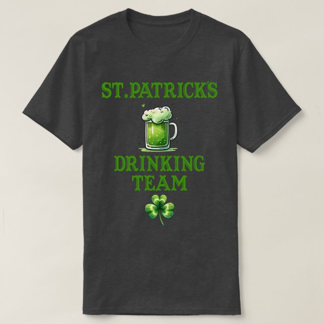 St. Patrick's Drinking Team T Shirt (Design framsida)