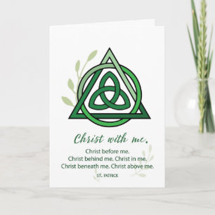 St. Patrick's Feast Day Jesus Beside Me Irish Kort