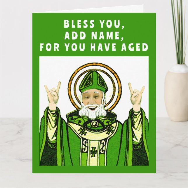St. Patricks födelsedag Kort (Framsida)