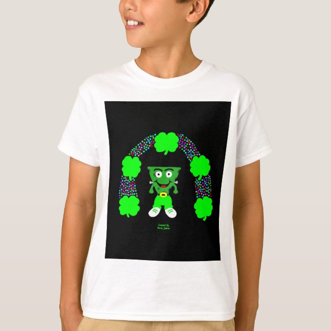 St. Patrick's FrankenCheese Boys White T Shirt (Framsida)