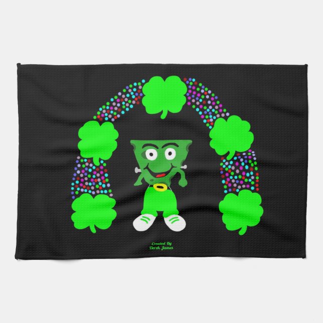 St. Patrick's FrankenCheese Kitchen Towel Kökshandduk (Horisontell)