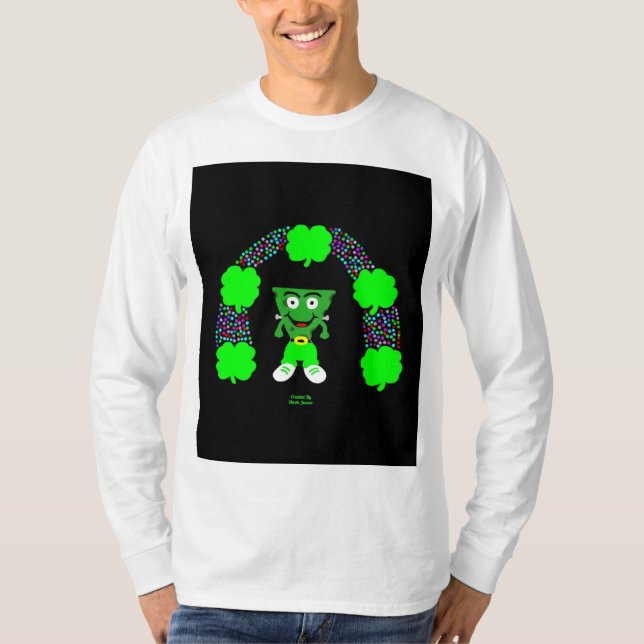 St. Patrick's FrankenCheese Manar Shirt T Shirt (Framsida)