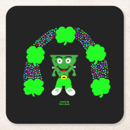 St. Patrick's FrankenCheese Square Papper Underläg Underlägg Papper Kvadrat