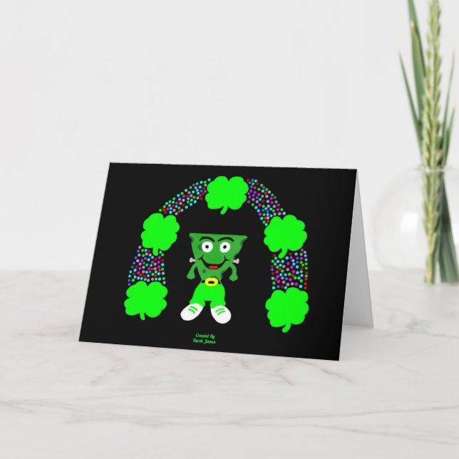 St. Patricks FrankenCheese Välkomstkort Kort (Framsida)