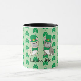 St. Patricks franska bulldoggar Mugg
