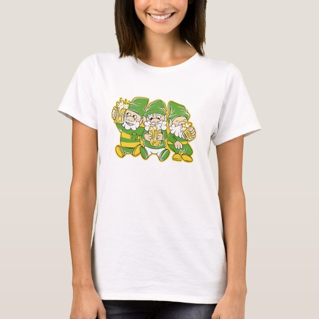 St. Patricks Gnomes T-Shirt (Framsida)
