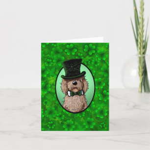 St. Patricks Goldendoodle-kort Helgkort