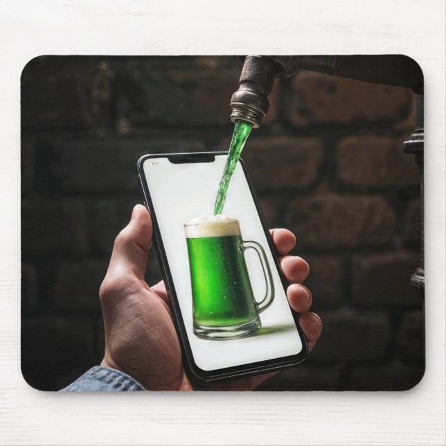 St. Patricks Grönt Beer Musmatta (Framsidan)