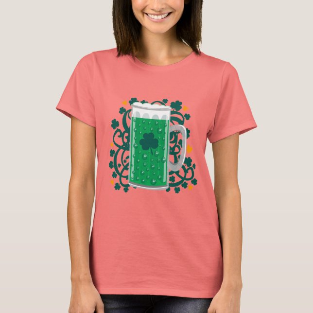 St. Patricks Grönt Beer Tee (Framsida)