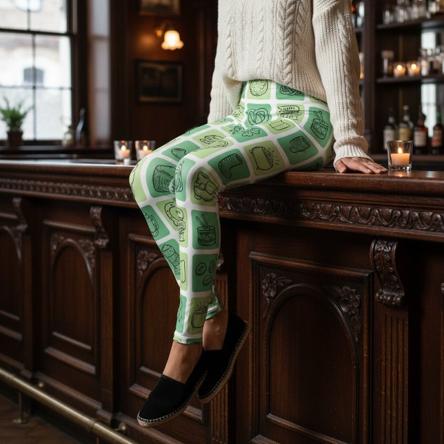 St. Patricks Handritade Ikoner ID635 Leggings (Skapare uppladdad)