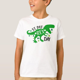 St Patrick's HAPPY ST PAT-REX DAY T-Rex Dinosaur T Shirt