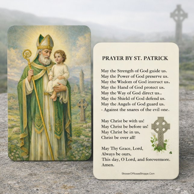 St. Patrick's  Holy Card Catholic Prayer Visitkort (Skapare uppladdad)