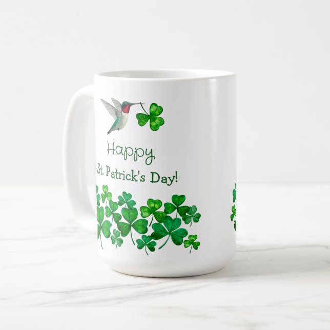 St. Patrick's Hummingbird Kaffemugg (Framsida vänster)