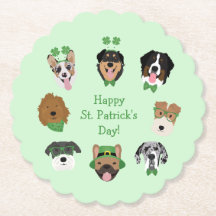 St Patricks Hund Ansikte Mönster