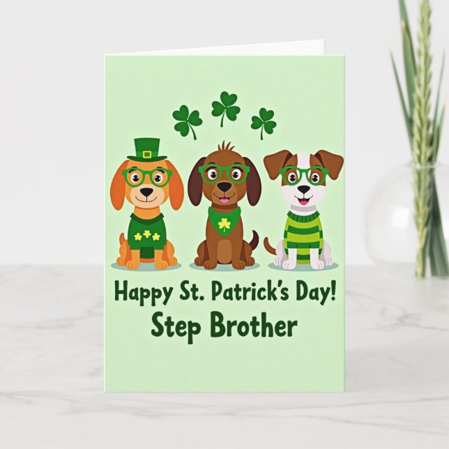 St Patricks Hundar Steg Bror Kort (Framsida)