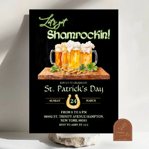 St Patricks Irish Shamrock Birthday Inbjudningar