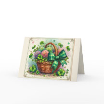 St Patricks irländska välsignelse julkort