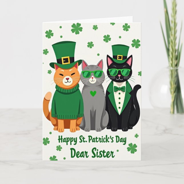 St Patricks Kattars Syster Kort (Framsida)