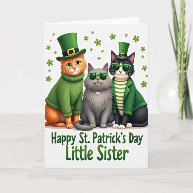St Patricks Katters Konstkort Kort (Framsida)
