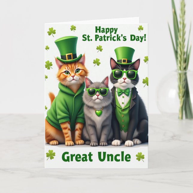 St Patricks Katters Store Farbrors Kort (Framsida)