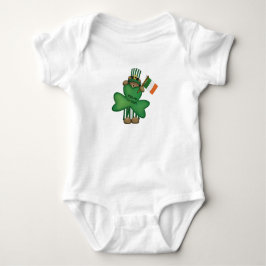 St. Patrick's Kiss Me Irish Nalle Baby Romper T Shirt