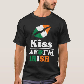 St Patrick's Kiss Me Jag är Irish Funny Saint patr T Shirt