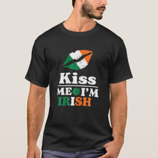 St.Patrick's Kiss Me Jag är Irish Funny Saint patr T Shirt