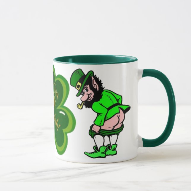 St. Patrick's Kiss Me Jag är Irish Mugg (Höger)