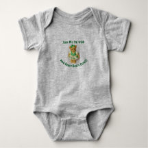 St. Patrick's Kiss Me Nalle Baby Bodykostym