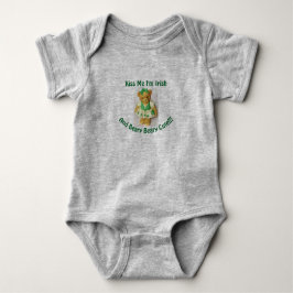 St. Patrick's Kiss Me Nalle Baby Bodykostym T Shirt