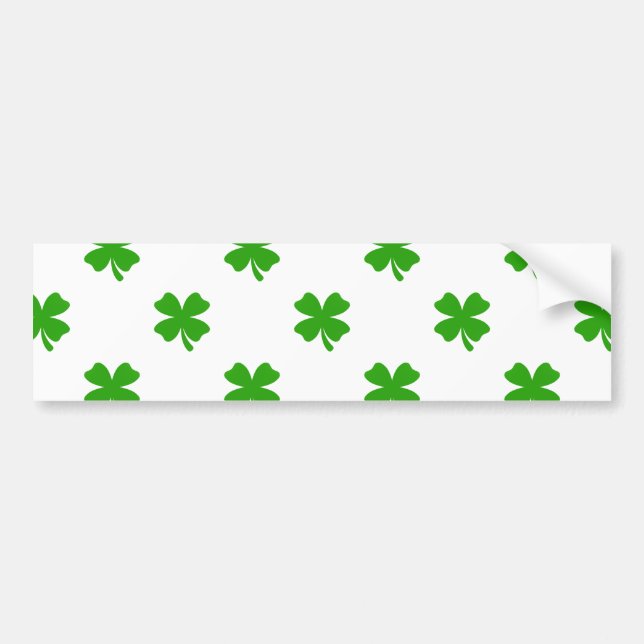 st patricks klöver emoji bildekal (Framsidan)
