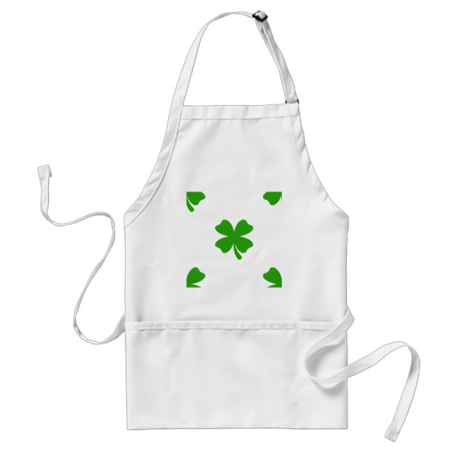 st patricks klöver emoji förkläde (Framsidan)