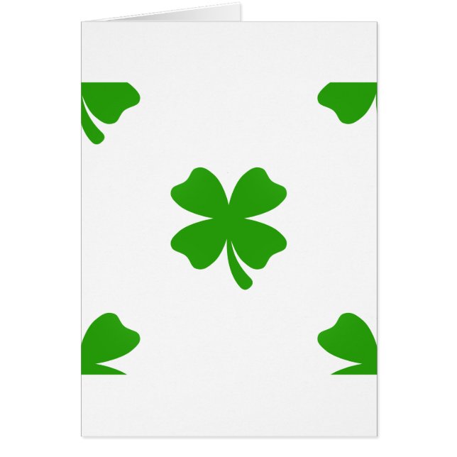 st patricks klöver emoji hälsningskort (Framsidan)