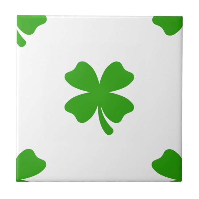 st patricks klöver emoji kakelplatta (Framsidan)