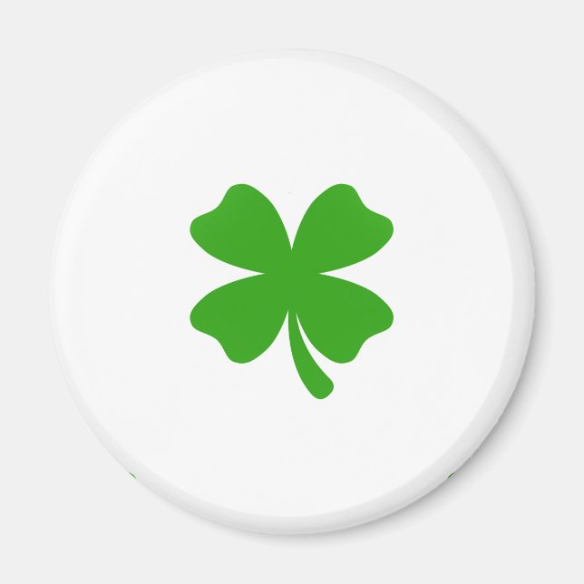 st patricks klöver emoji magnet (Framsidan)