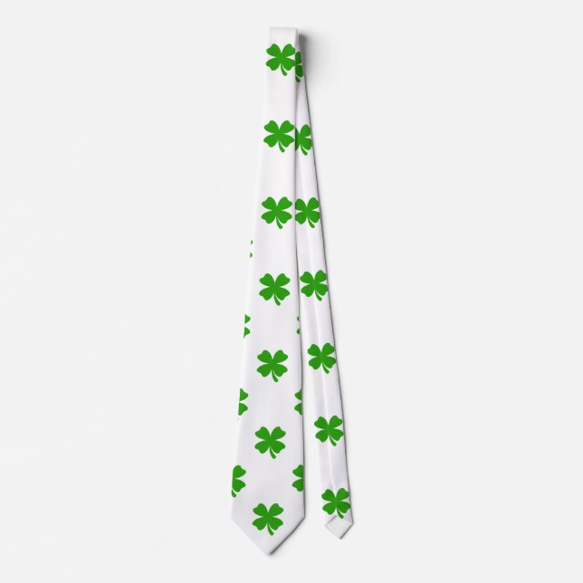 st patricks klöver emoji manar necktie halsband slips (Framsida)