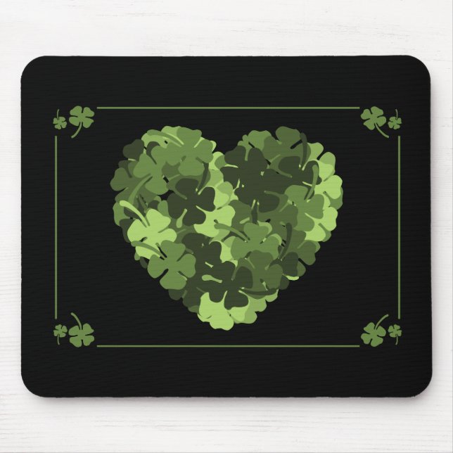 St. Patrick's Klöver Heart Musmatta (Framsidan)
