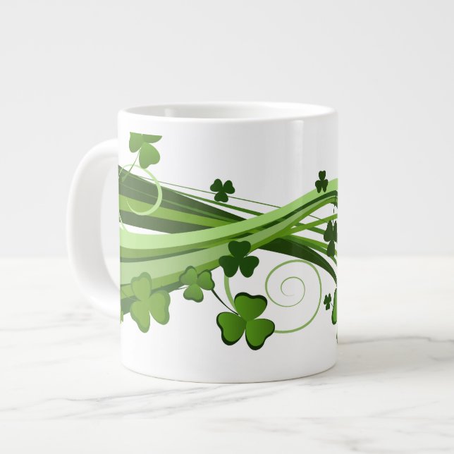 St. Patrick's Klöver Jumbo Mugg (Framsida vänster)