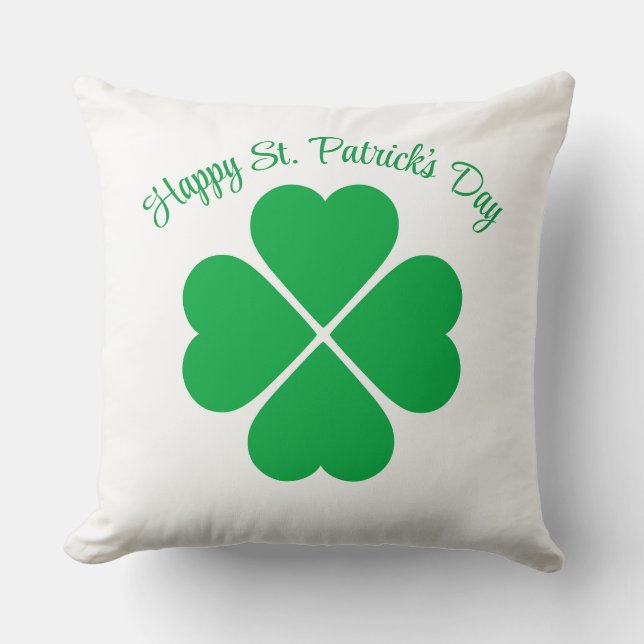 St. Patricks Klöver Kuddé Kudde (Framsida)