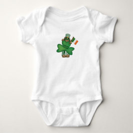 St. Patricks Kyss Mig Irländsk Teddybjörn Baby Ove T Shirt