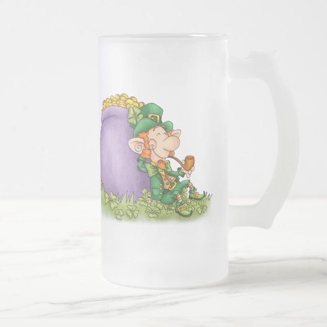 St. Patrick's Leprechaun and Blessing Beer Mugg -  (Höger)