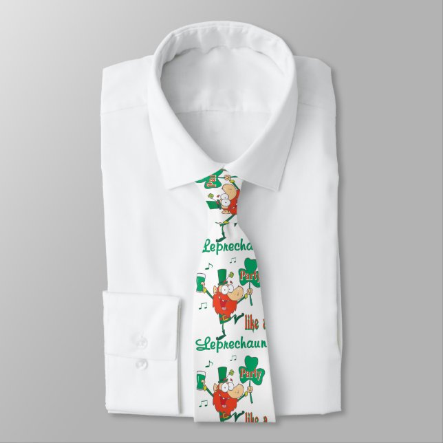 St. Patrick's Leprechaun Party Necktie Slips (Bunden)